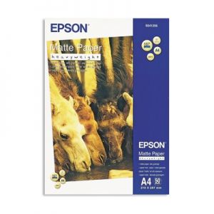 S041256 Epson Плотная матовая ярко-белая бумага,  A4, 50 листов, 167 г/м2 ― Расходные материалы